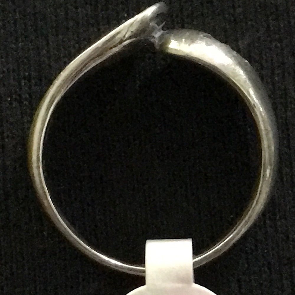 Vintage 925 Solid Sterling Silver Wavy Ring Sz 7.5 - image 6